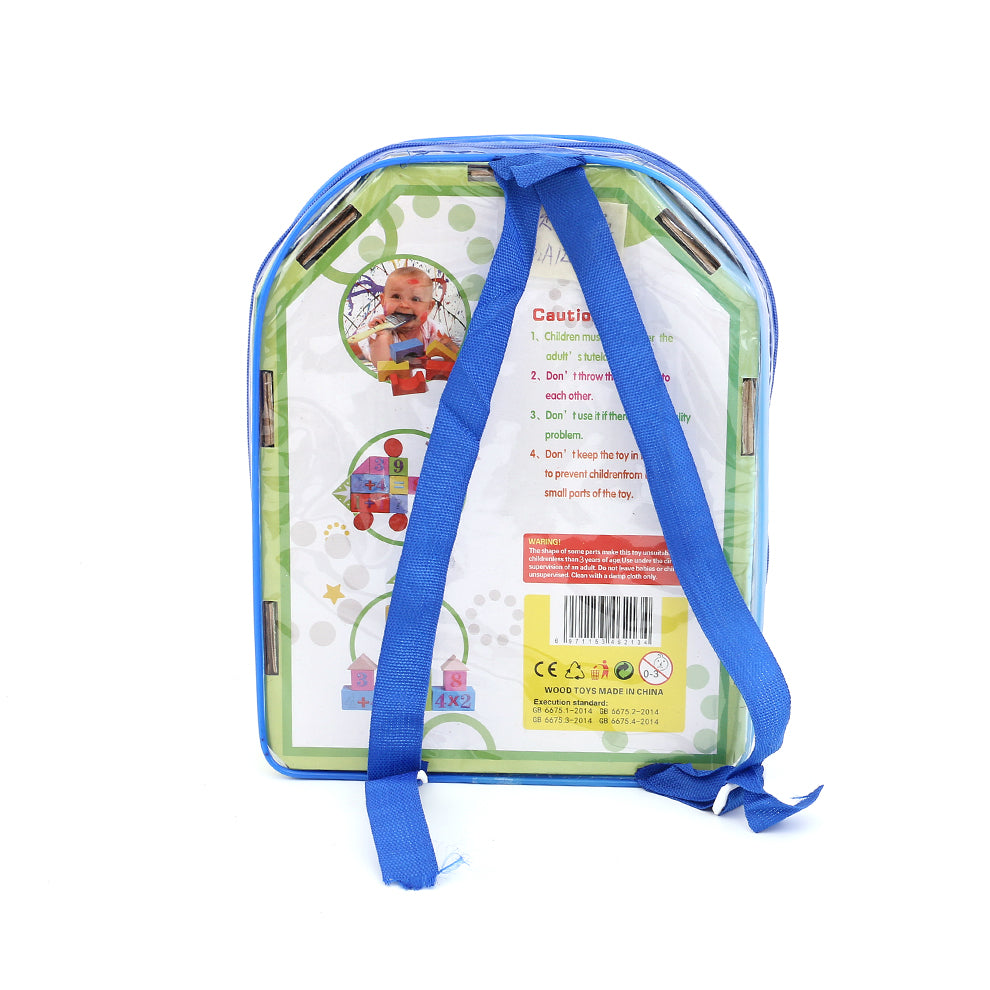 Mochila Con Bloques De Madera