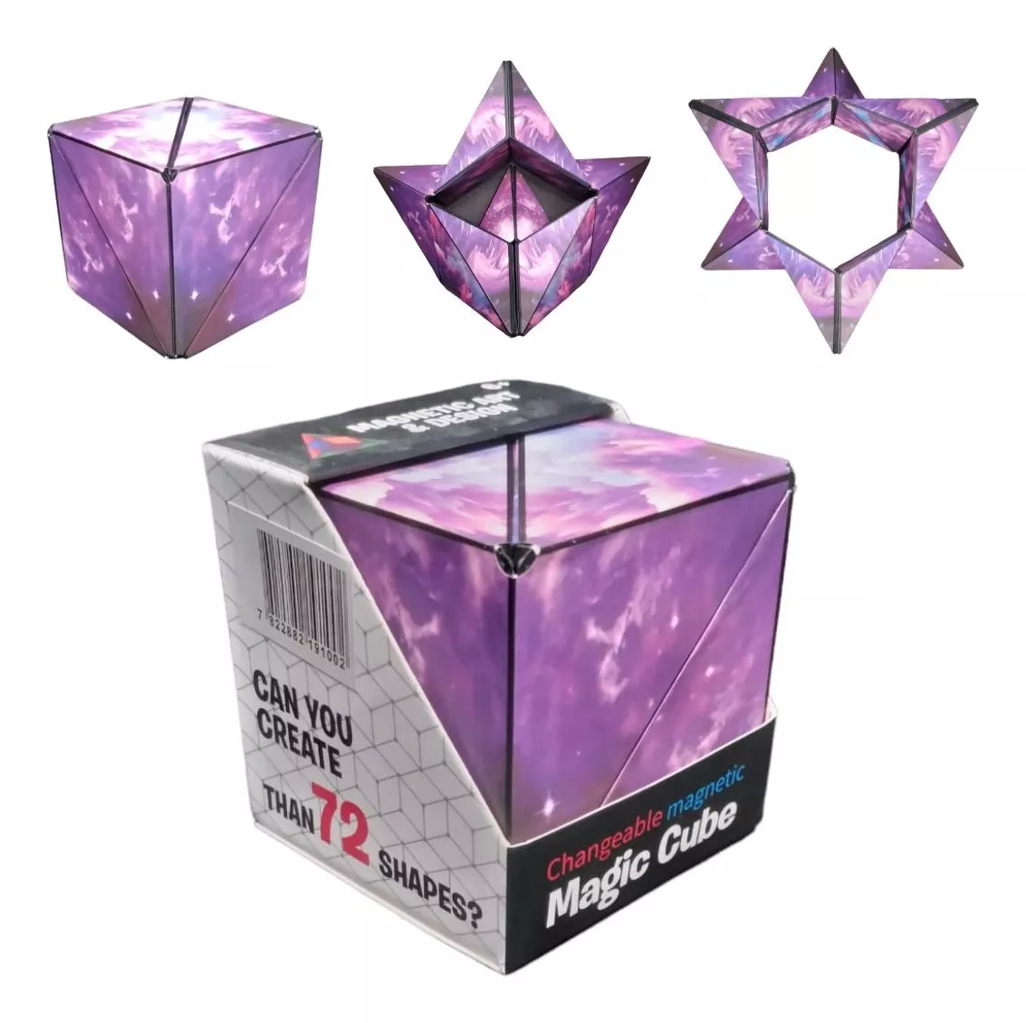 Cubo Mágico 3D Morado