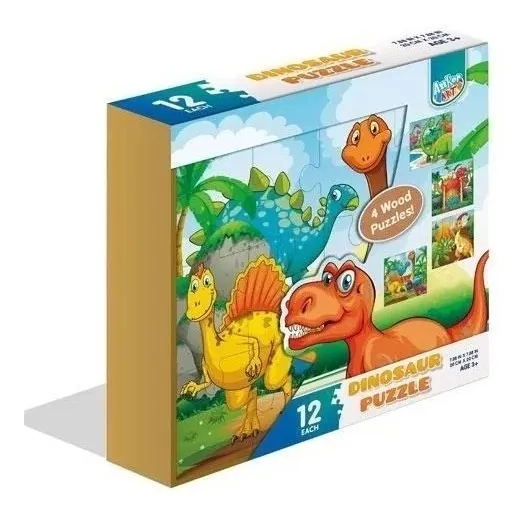 Set de 4 Dino Puzzle